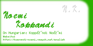 noemi koppandi business card